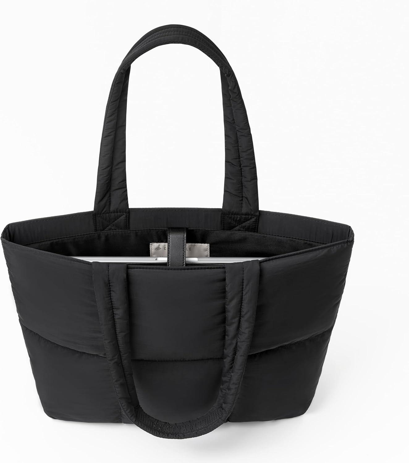 Comfyable Work Tote Bag for Women, Puffer Purse with Laptop Compartment, Large Shoulder Bag for Travel, 15 16 Inch