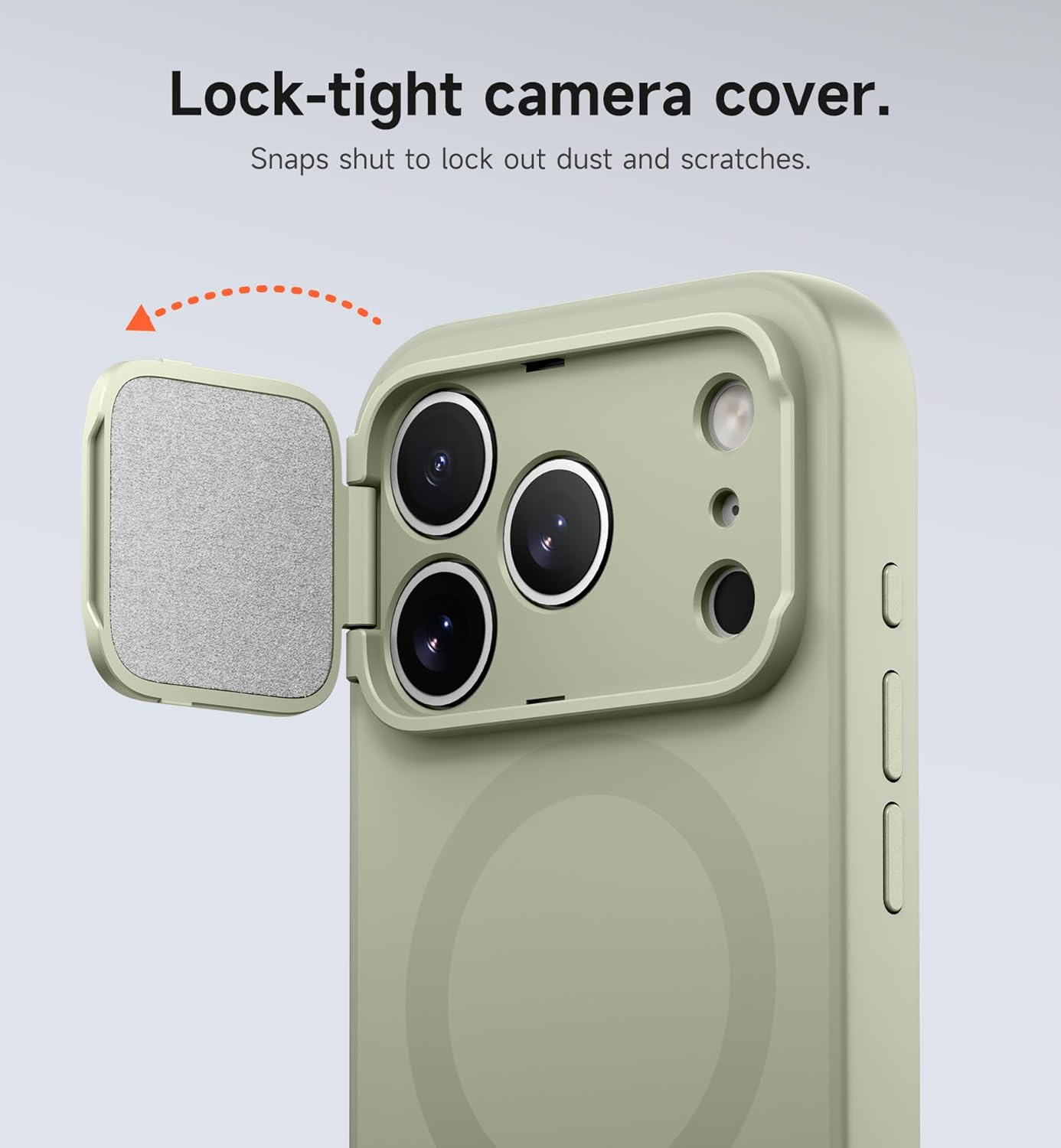 SURITCH for iPhone 17 Pro Case with Camera Control Cover, Camera Cover and Adjustable Kickstand, Compatible with MagSafe, Shockproof Bumper Protective Cases 6.3 Inch, Green