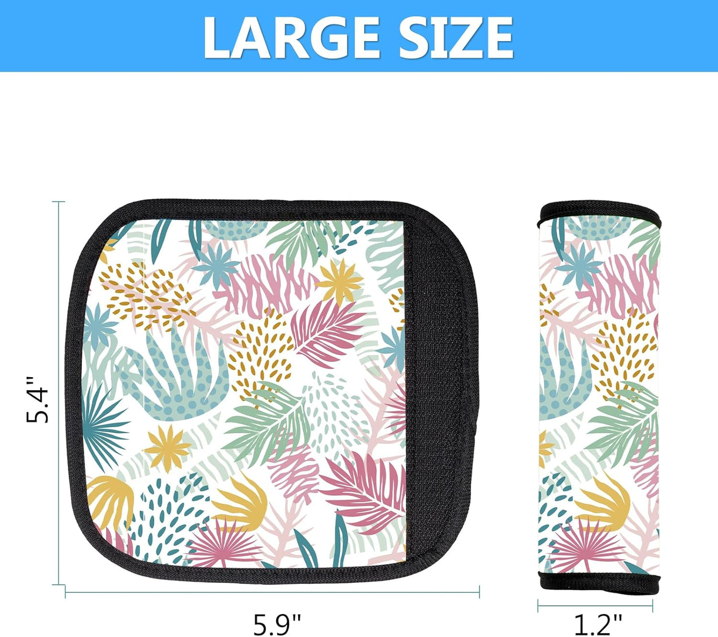 Luggage Handle Wraps 3Pcs – Neoprene Bag Handle Wrap for Bogg, Luggage Identifiers for Suitcases Easy Identification, Stylish & Comfy Suitcase Handle Replacement Travel Accessories for Airport Y04