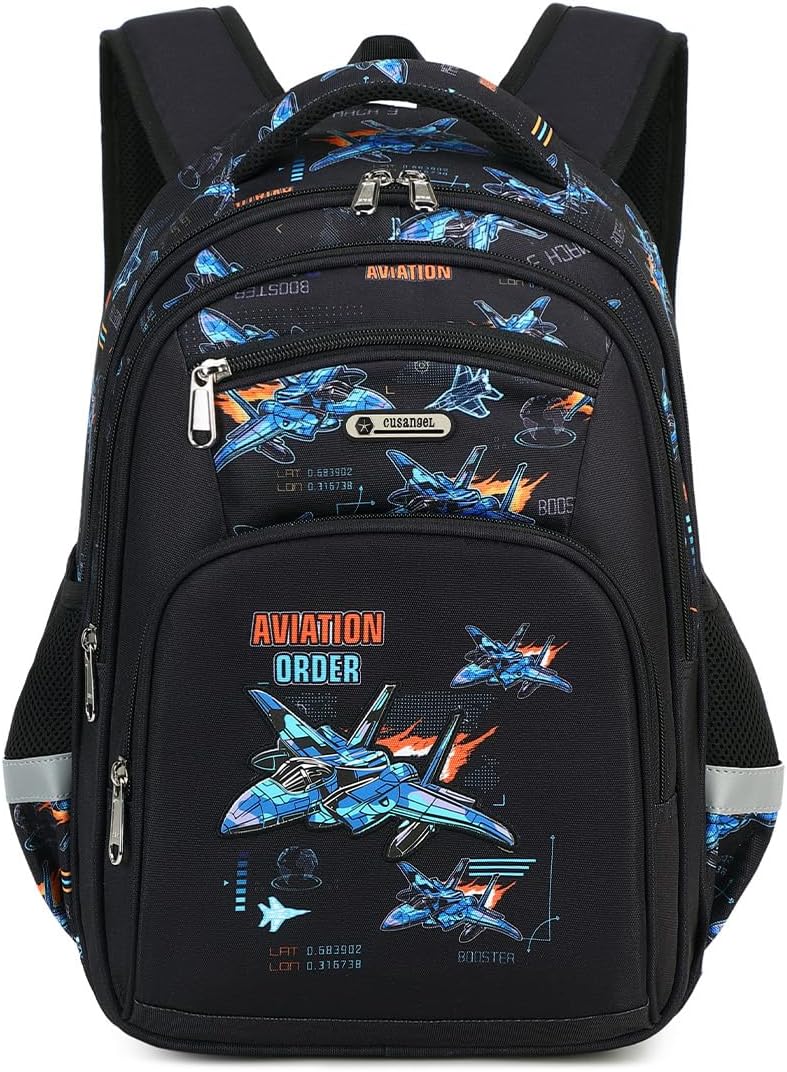 Cusangel Kids school Backpack for Boys Girls,Elementary 6-10years Bookbag nylon large capacity backpack,Daypack
