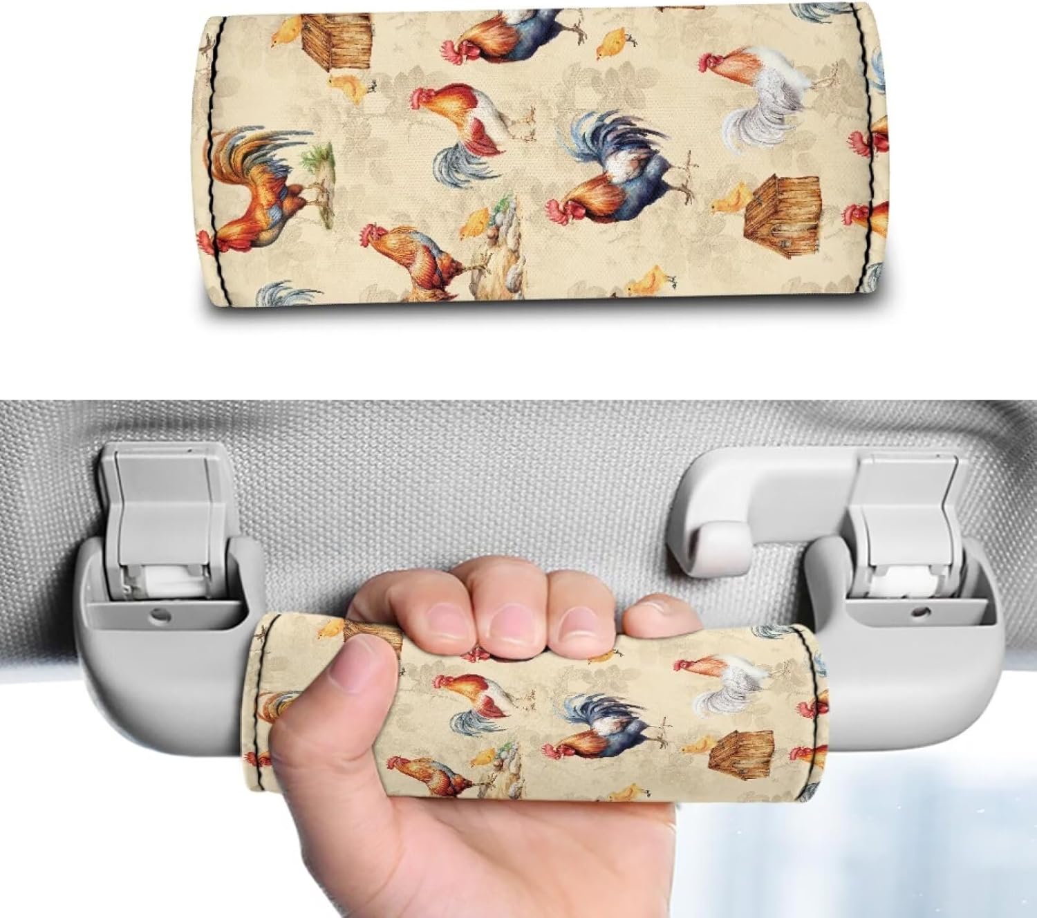 Rooster Luggage Handle Wraps Set for Suitcase Travel Accessories Comfortable Suitcase Protection