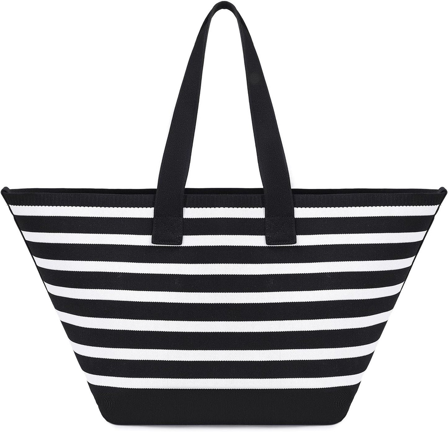 abshoo Large Beach Bag For Women Stripe Beach Tote Bag Ladies Large Gym Tote Carry On Weekender Travel Bag
