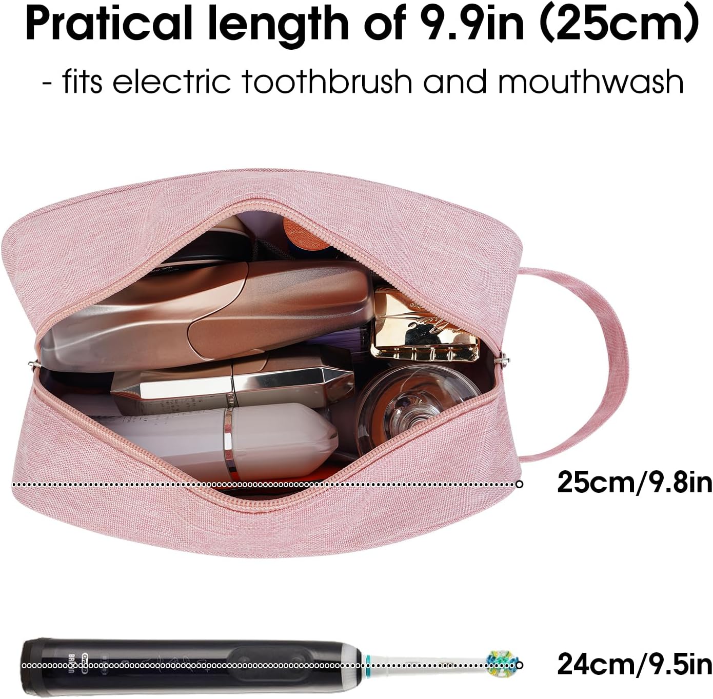Narwey Travel Toiletry Bag for Women Traveling Dopp Kit Men Travel Bag for Toiletries Cosmetic Bag