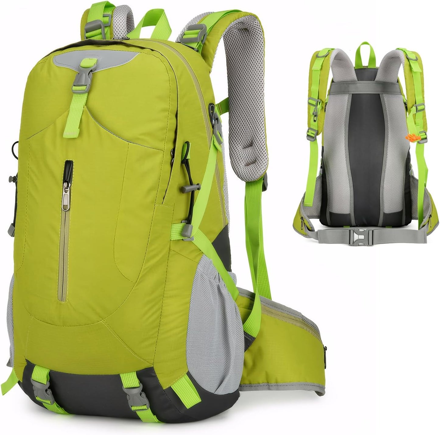 Long Keeper 40L Hiking Backpack with Rain Cover Waterproof Lightweight Camping Backpack for Men Women Outdoor Travel Daypack
