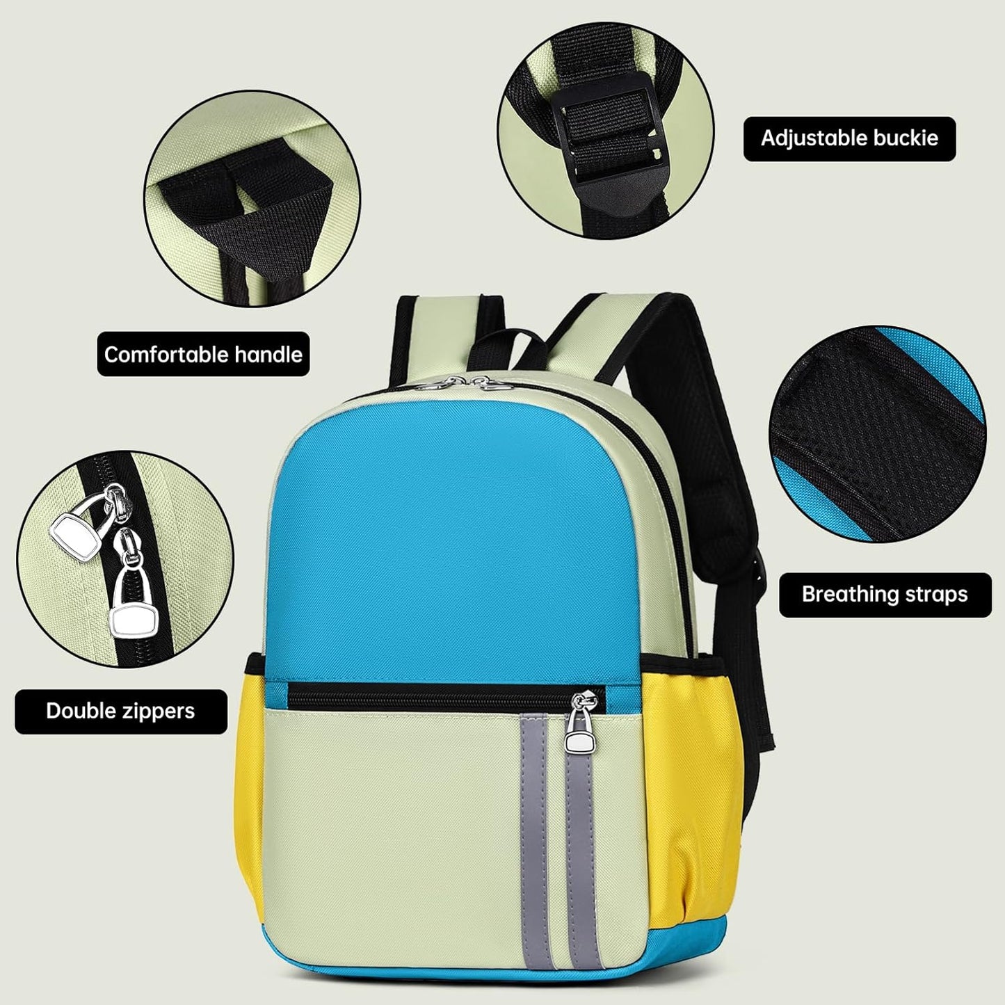 Kids Backpack for Boys Kindergarten School Backpack 14 inch Bookbag for Boys 4-8
