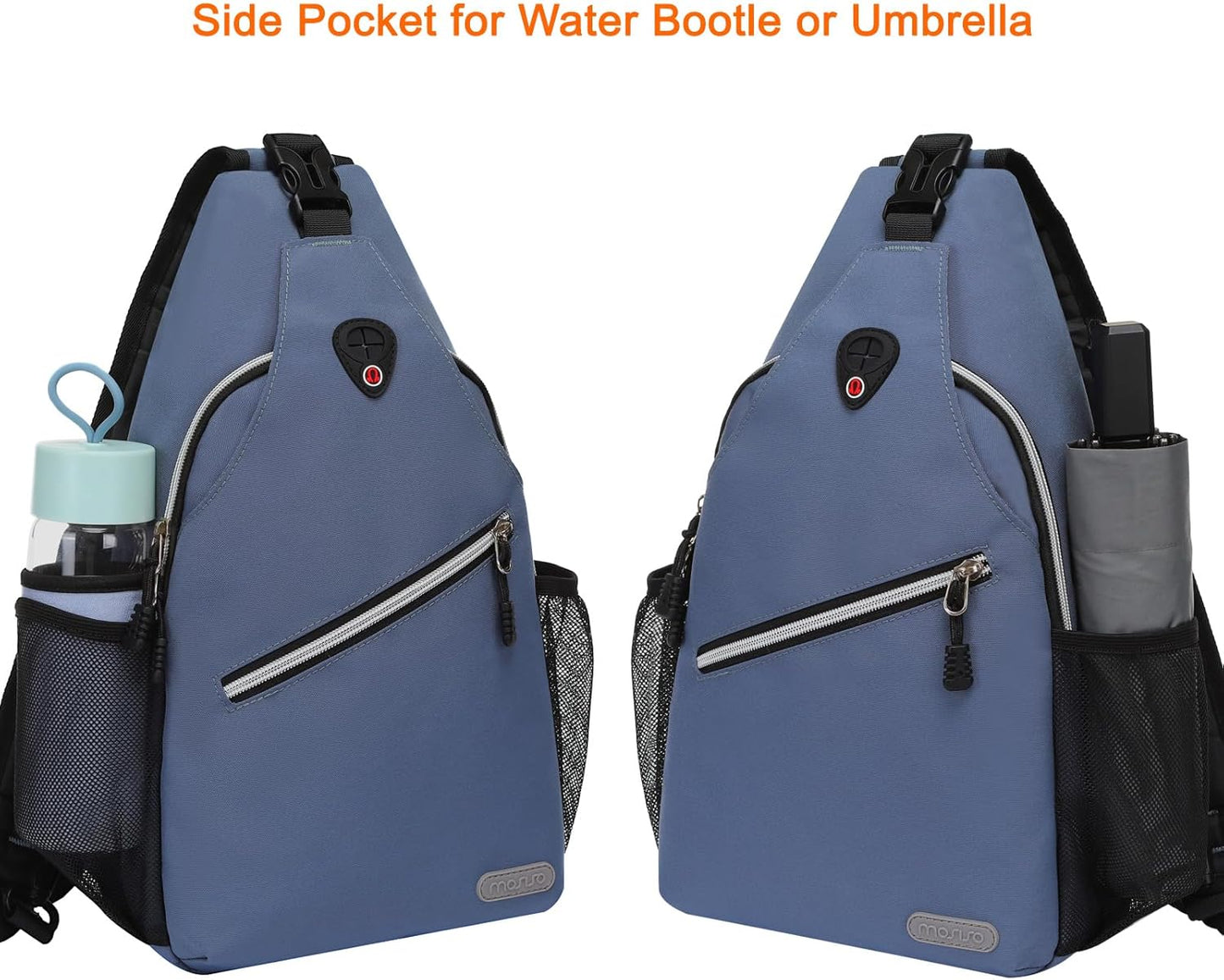 MOSISO Sling Backpack, Multipurpose Crossbody Shoulder Bag Travel Hiking Daypack