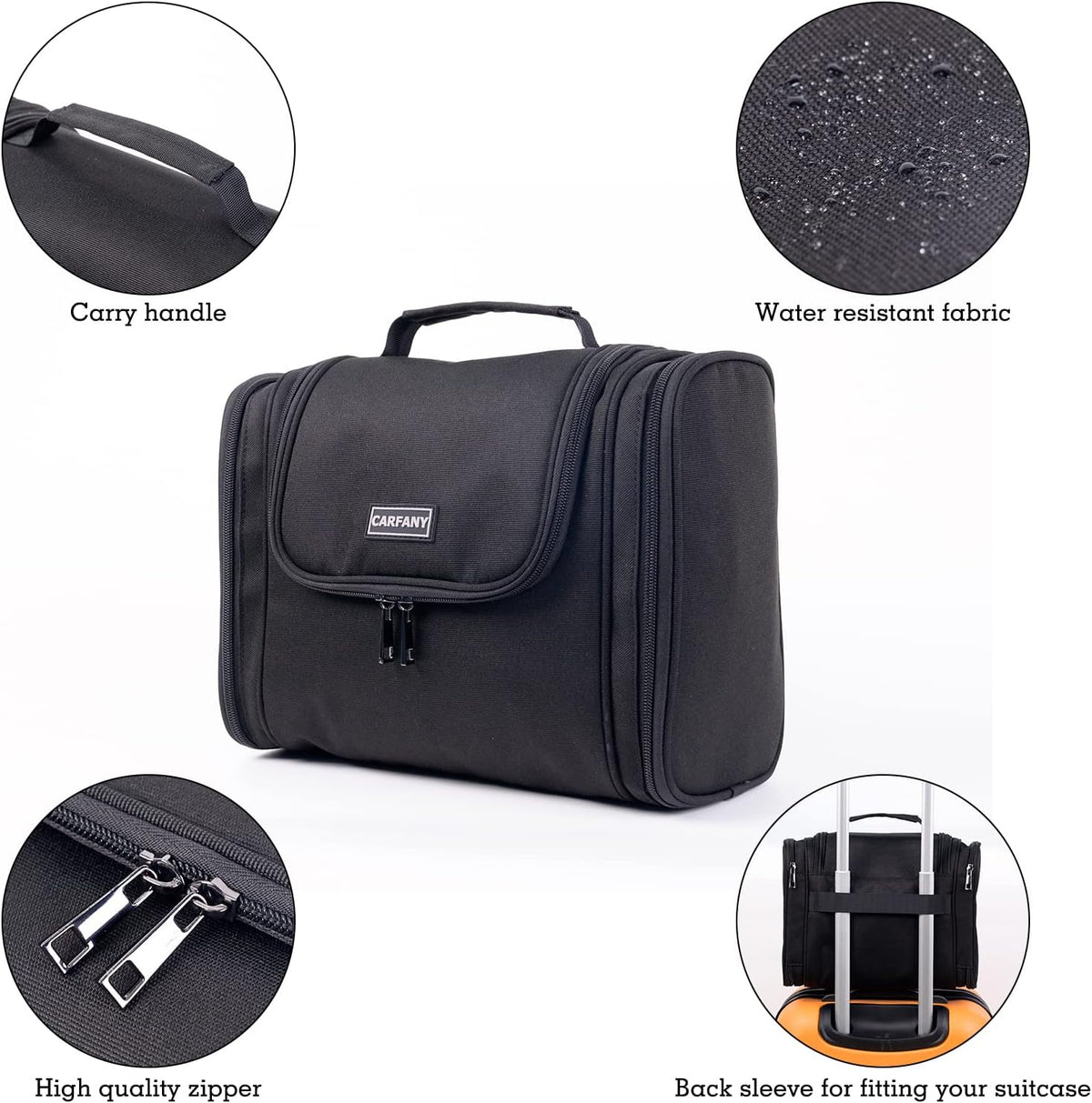 Hanging Toiletry Bag For Women And Men Large Travel Cosmetic Makeup Bags Organizer Water Resistant