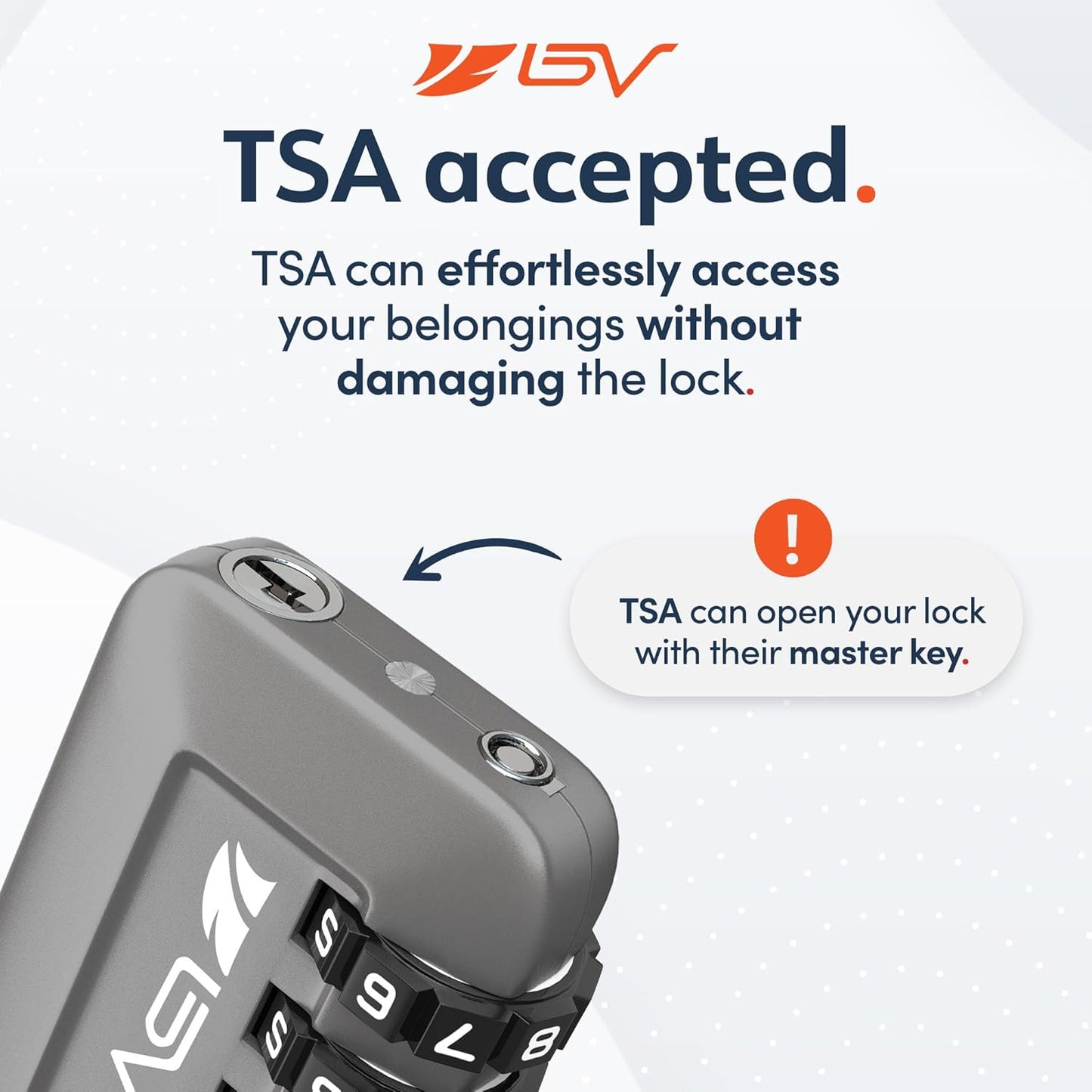 TSA Accepted Luggage Travel Lock, Set-Your-Own Combination Lock for School Gym Locker, Luggage Suitcase Baggage Locks, Filing Cabinets, Toolbox, Case (Slate Gray, 2 Pack)