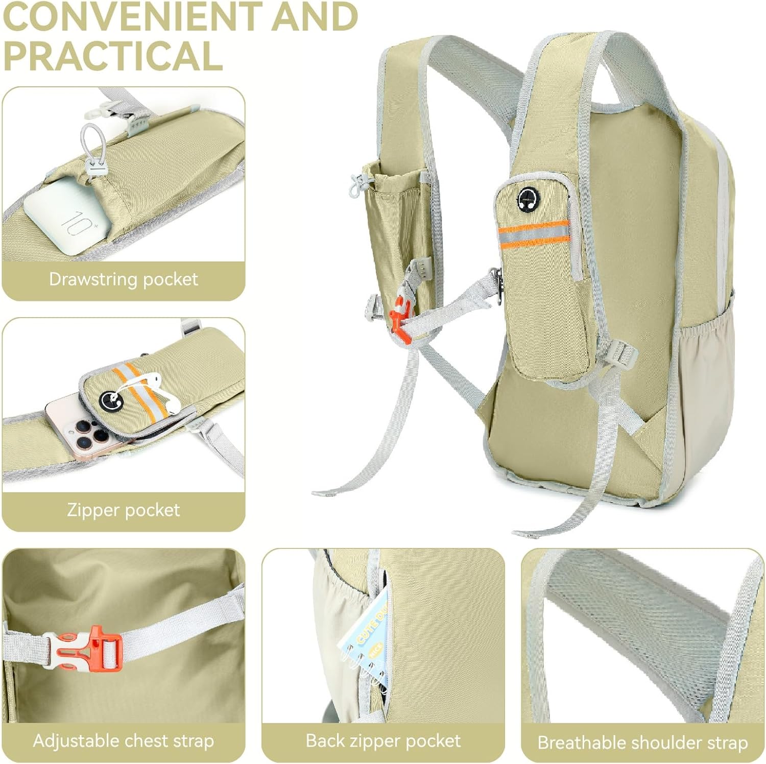 15L Small Hiking Backpack for Men Women Lightweight Packable Backpack Foldable Casual Daypack for