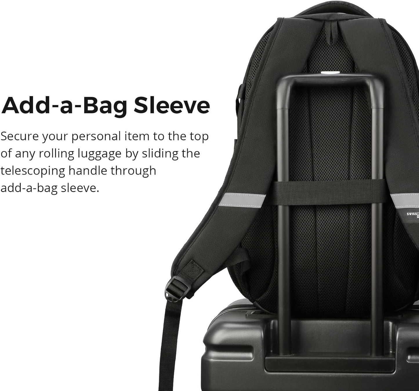 Swissdigital Design Laptop Backpack with USB Charging Port, Travel Backpack Fits 15.6 inches Computer, 31L College School Backpack for Men, Gray Camo | SD803