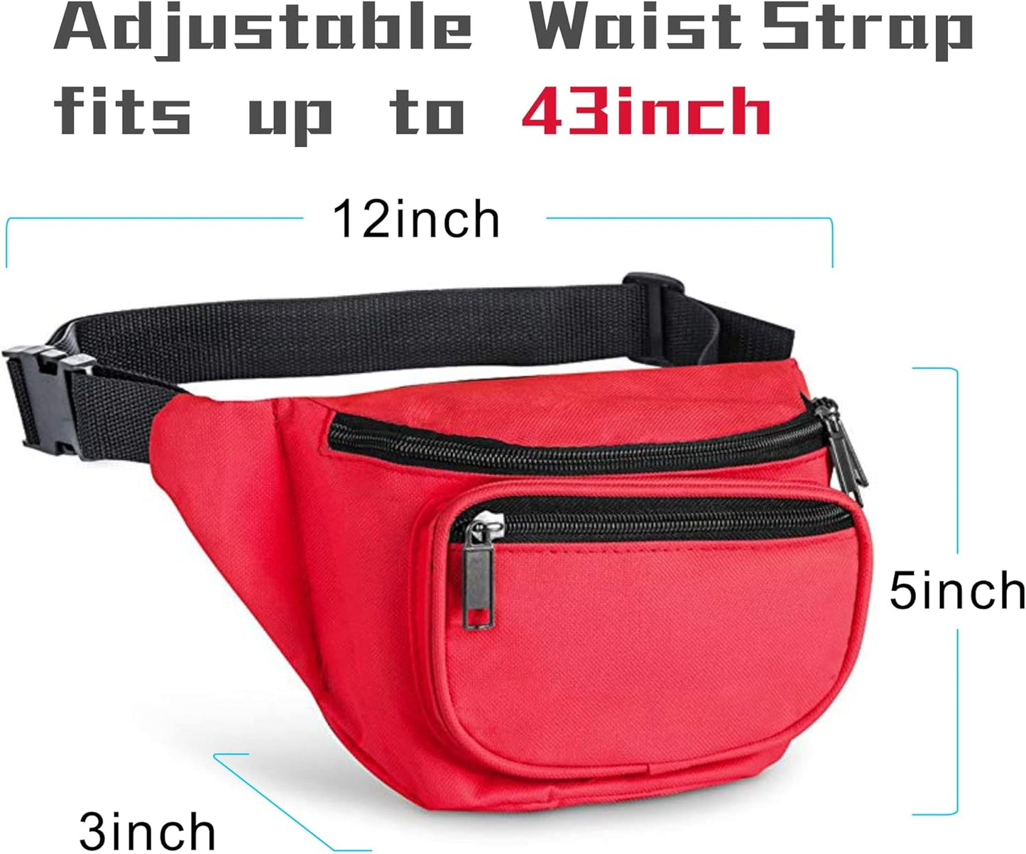 Fanny Pack, BuyAgain Quick Release Buckle Travel Sport Waist Fanny Pack Bag For Men Or Women