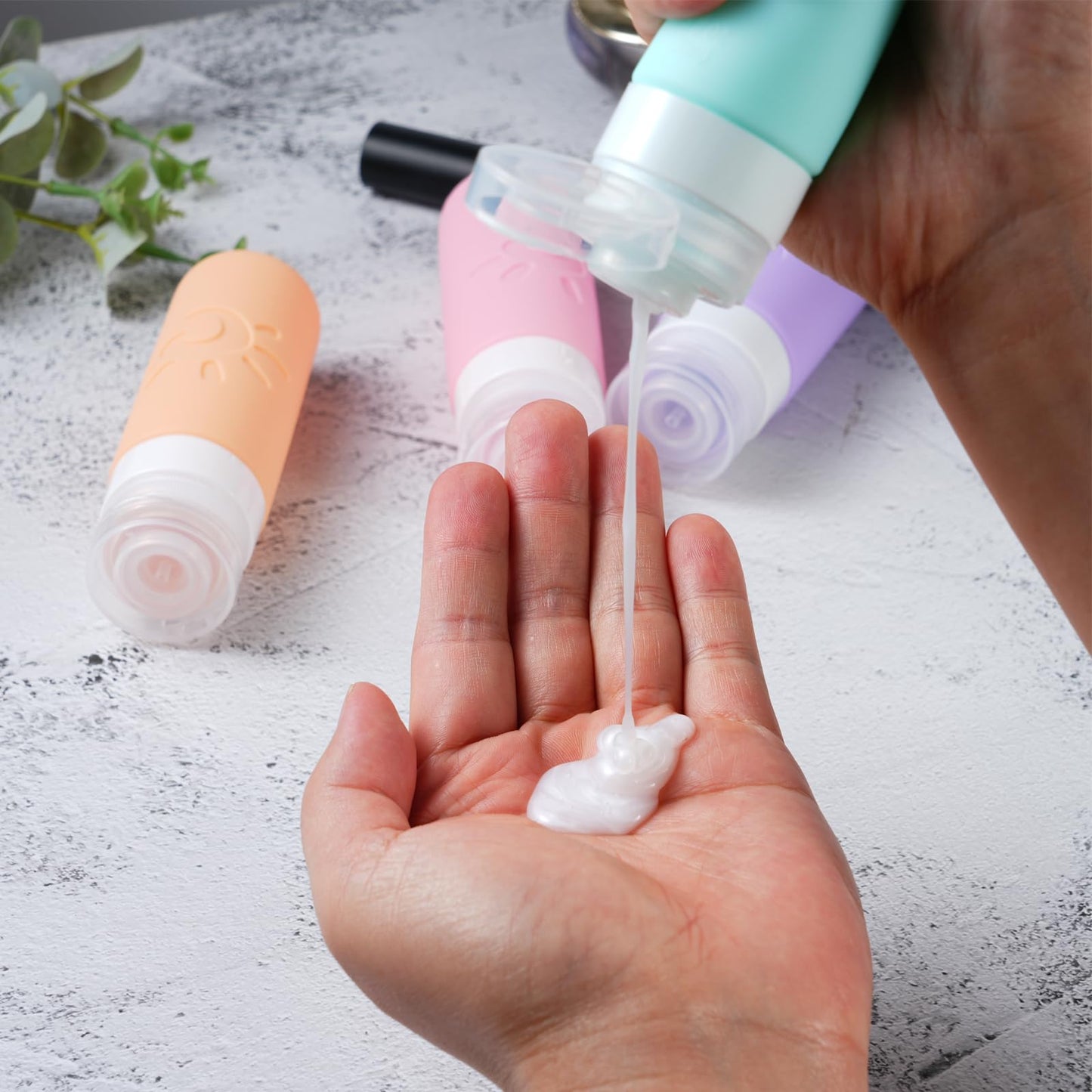 Zafit Travel Bottles for Toiletries, TSA Approved Travel Containers 3oz Leak Proof Travel Tubs