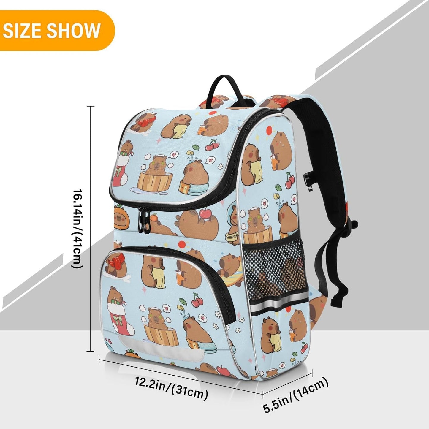 Capybaras Cute Backpack For Girls Kids Backpack Boys Teen School Bag Bookbag Travel Daypacks