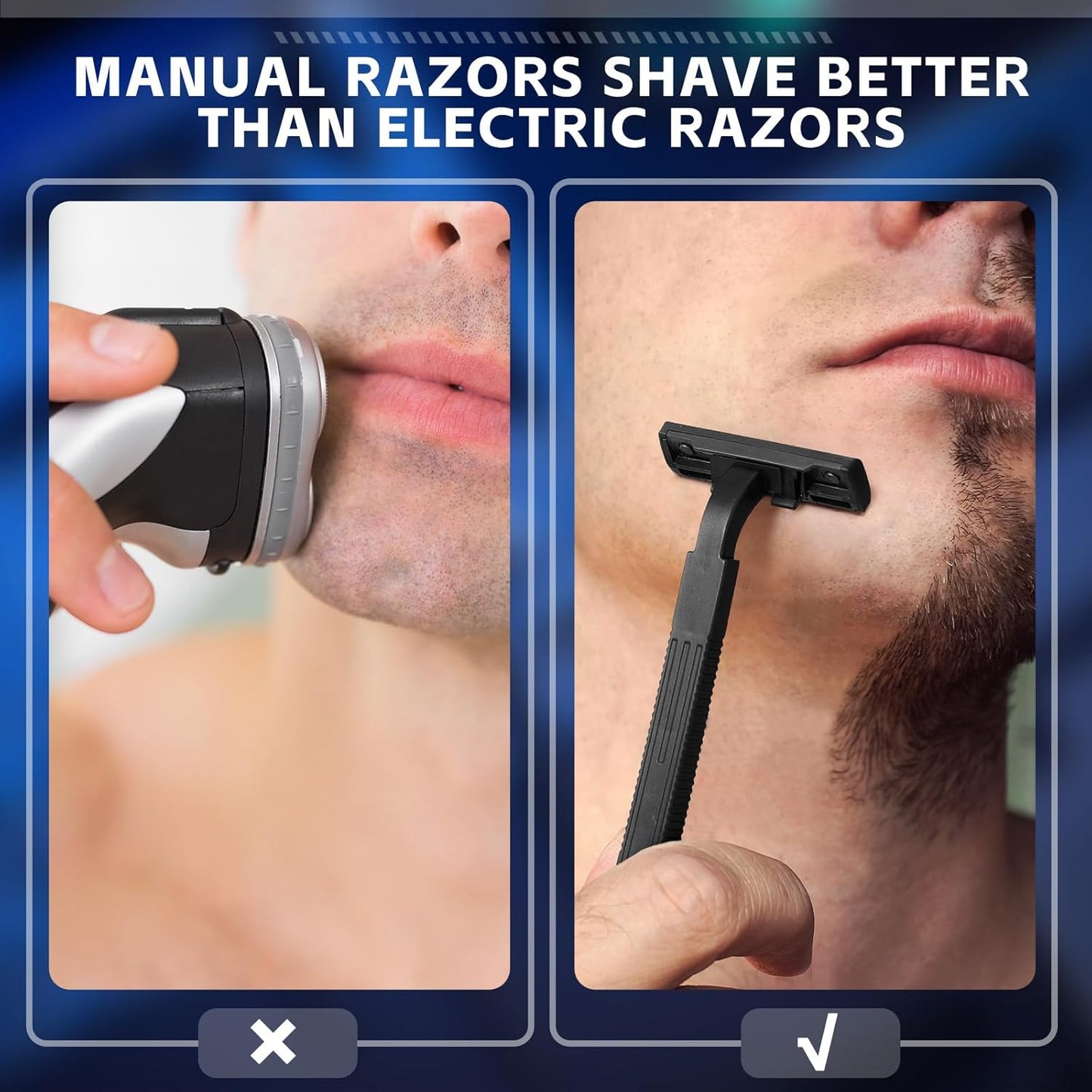 Jutom 800 Pcs Twin Blade Disposable Razors Bulk with Safety Cap Stainless Steel Shaving Razors Bulk Multipurpose Portable for Men Women Bathing Hotel Travel Camping Charity Apartment