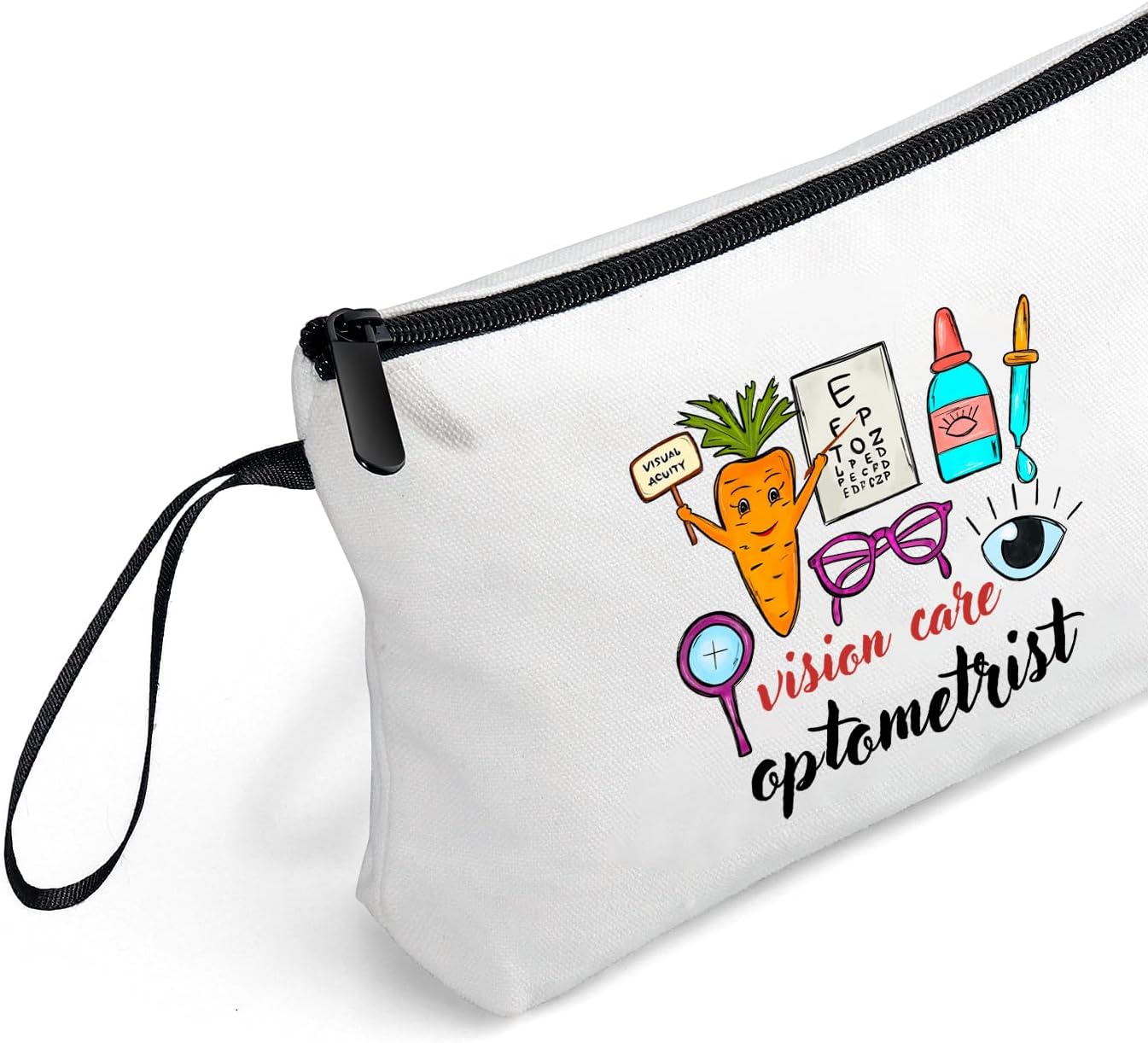 SEAMOON Optometrist Optometry Ophthalmology Eye Doctor Optician Thank You Appreciation Gifts for Women Friend Coworker Team Employees Makeup Cosmetic Bag
