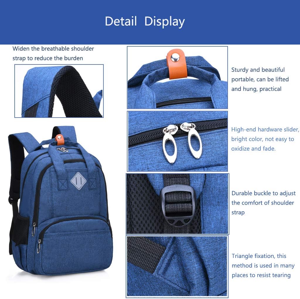 HOPYOCK-Kids Backpacks for Boys and Girls,Multi-Pocket Elementary and Middle School Backpack with