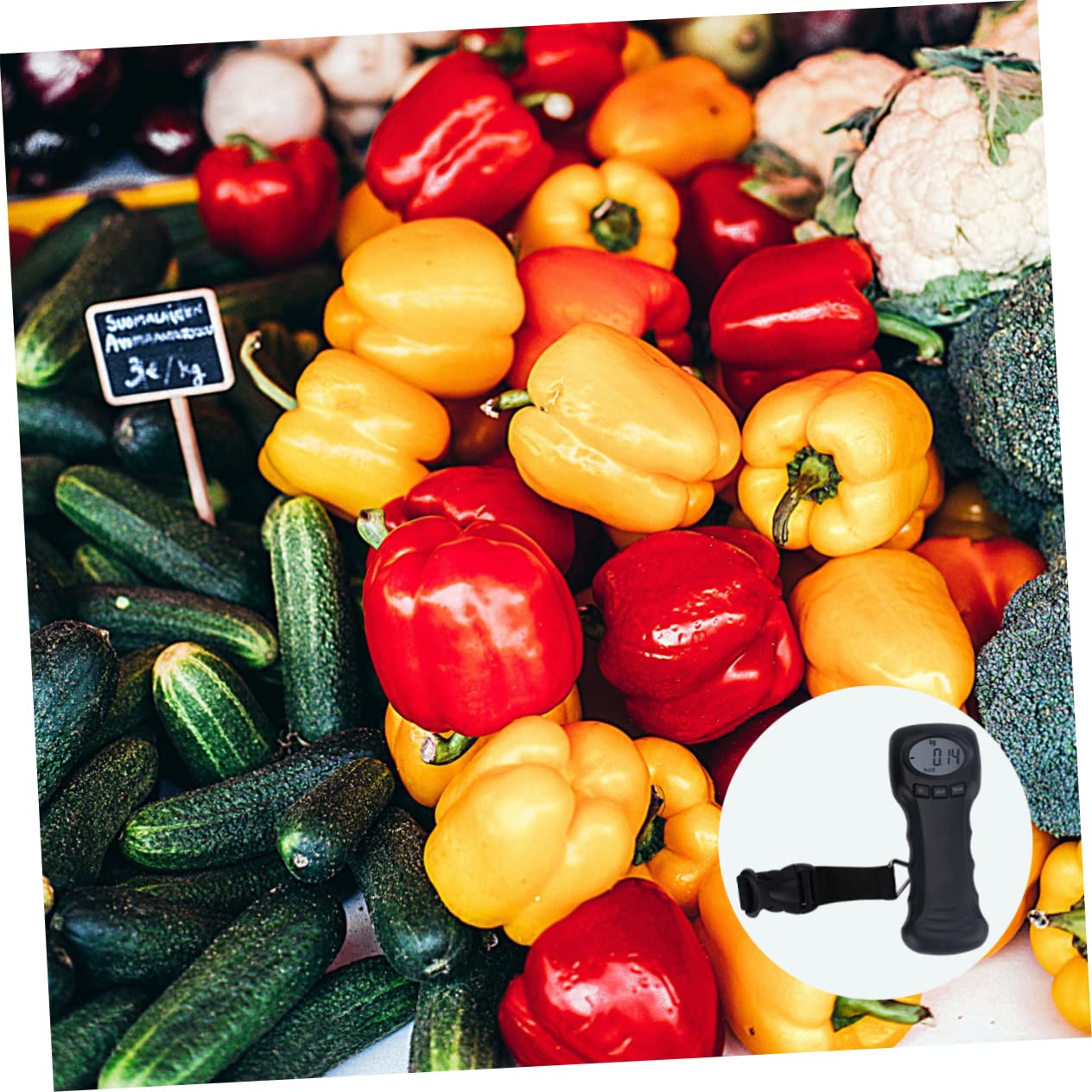 LIFKOME Travel Scale Luggage Weight Digital Luggage Scale Compact and Convenient for Fishing Portable Backlit (Black)