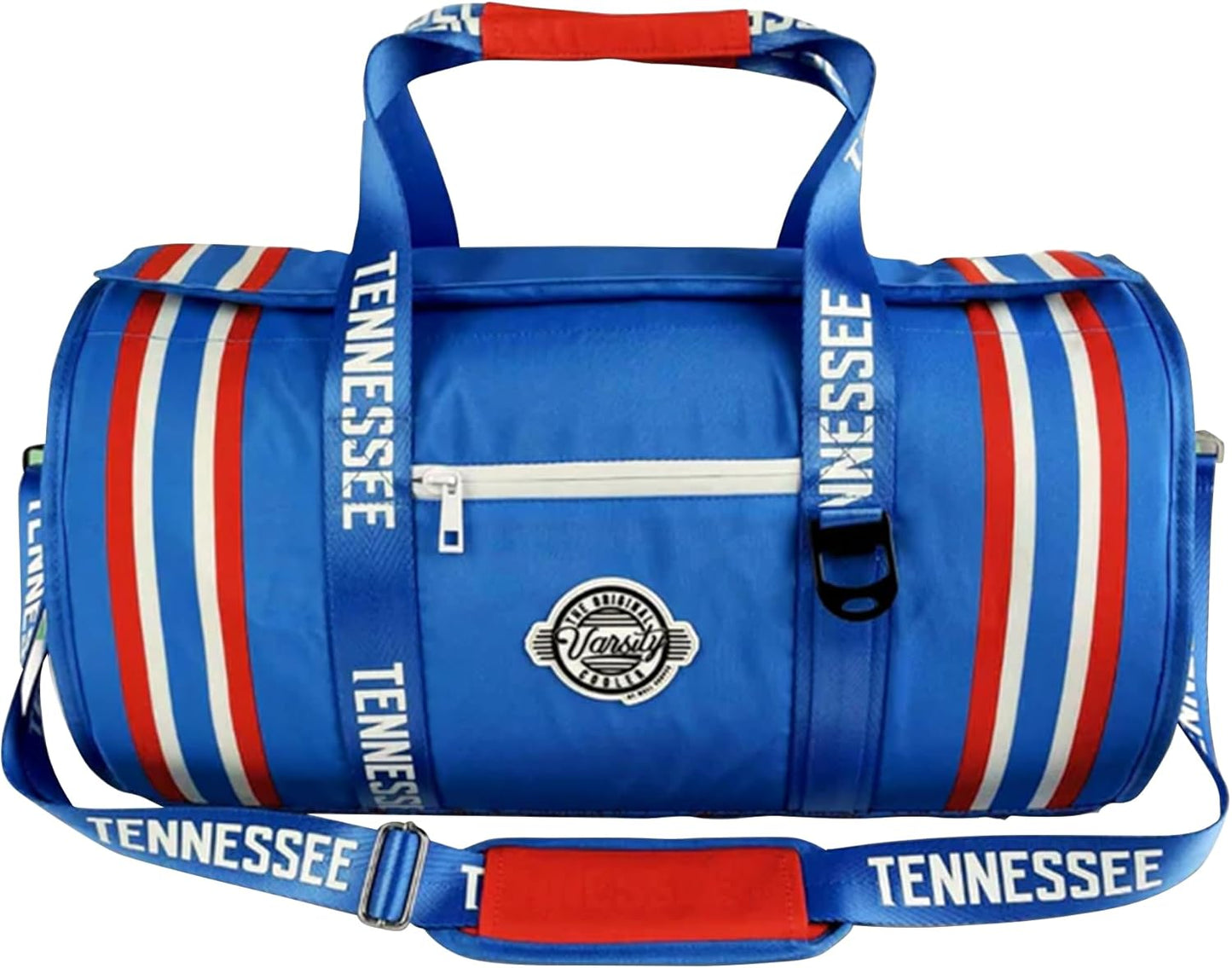 Varsity Cooler Tennessee Travel Party Duffel & Cooler – 30 Can Leakproof Insulated Tote Bag, Waterproof Soft compartment for Tailgating, Golf, Beach, Carry-On Luggage & Outdoor Sports