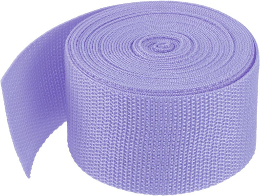 MECCANIXITY Lightweight Polypropylene Webbing Strap 1 1/2" 5 Yard Backpack Strapping Band Purple for Outdoor Luggage Cargo Straps