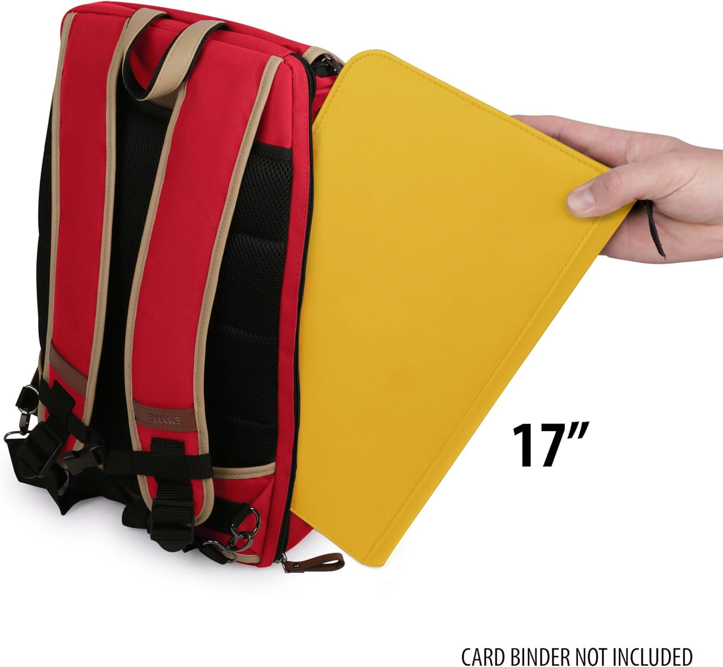 ENHANCE Designer Edition TCG Backpack - MTG Deck Bag Card Binder Space, TCG Deck Box Storage, MTG