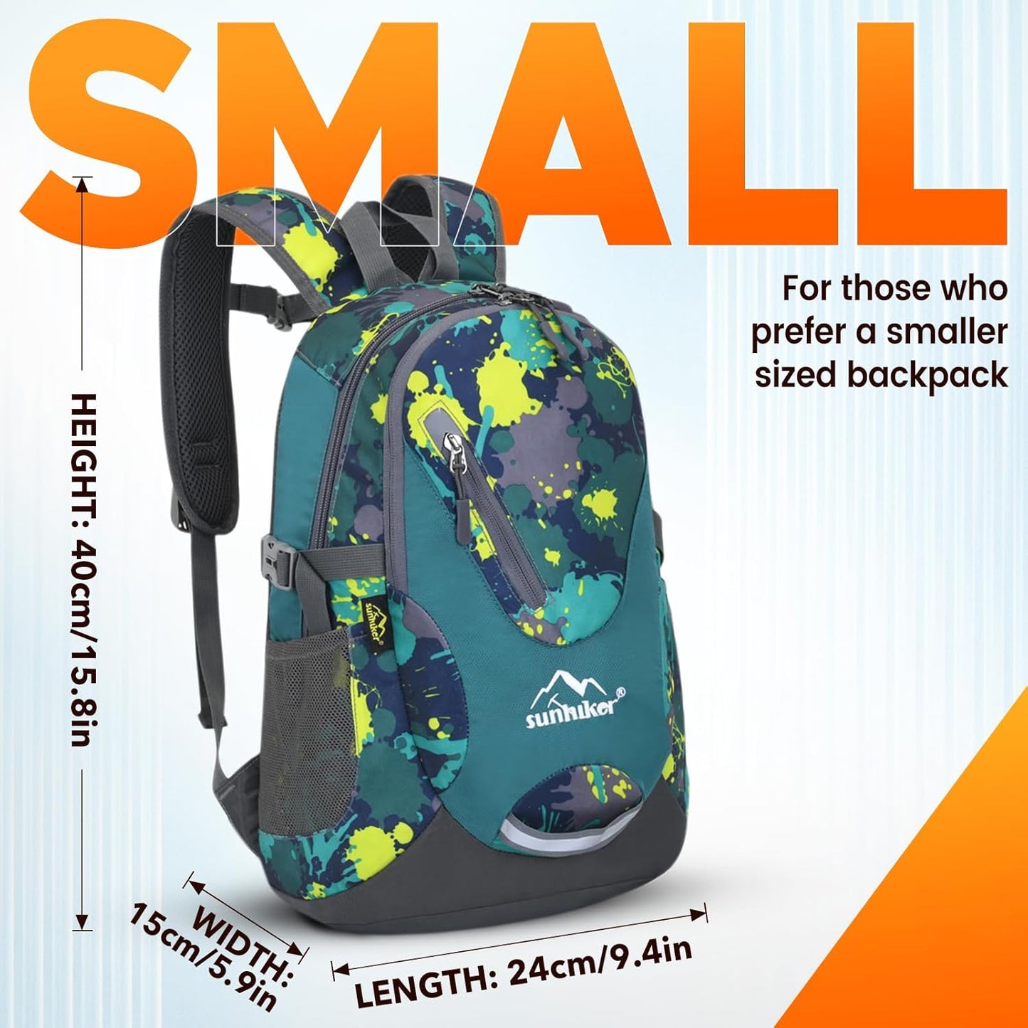 sunhiker Small Hiking Backpack Women Men 20L Lightweight Travel Backpack Daypack Casual Backpack For Cycling Outdoor Camping