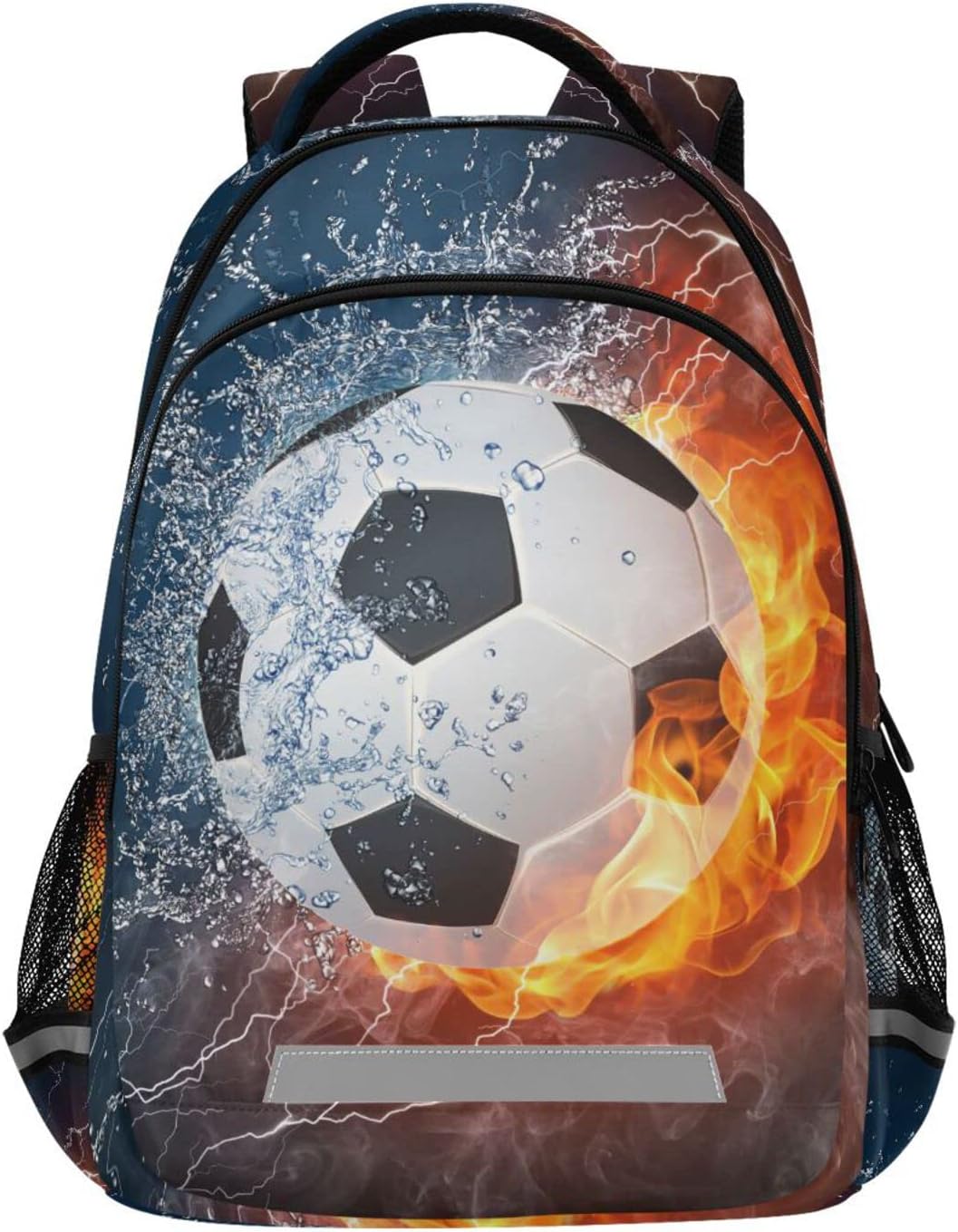 Soccer Ball Boys Backpack Football Elementary School Bookbag Kids Travel Rucksack Laptop Bag