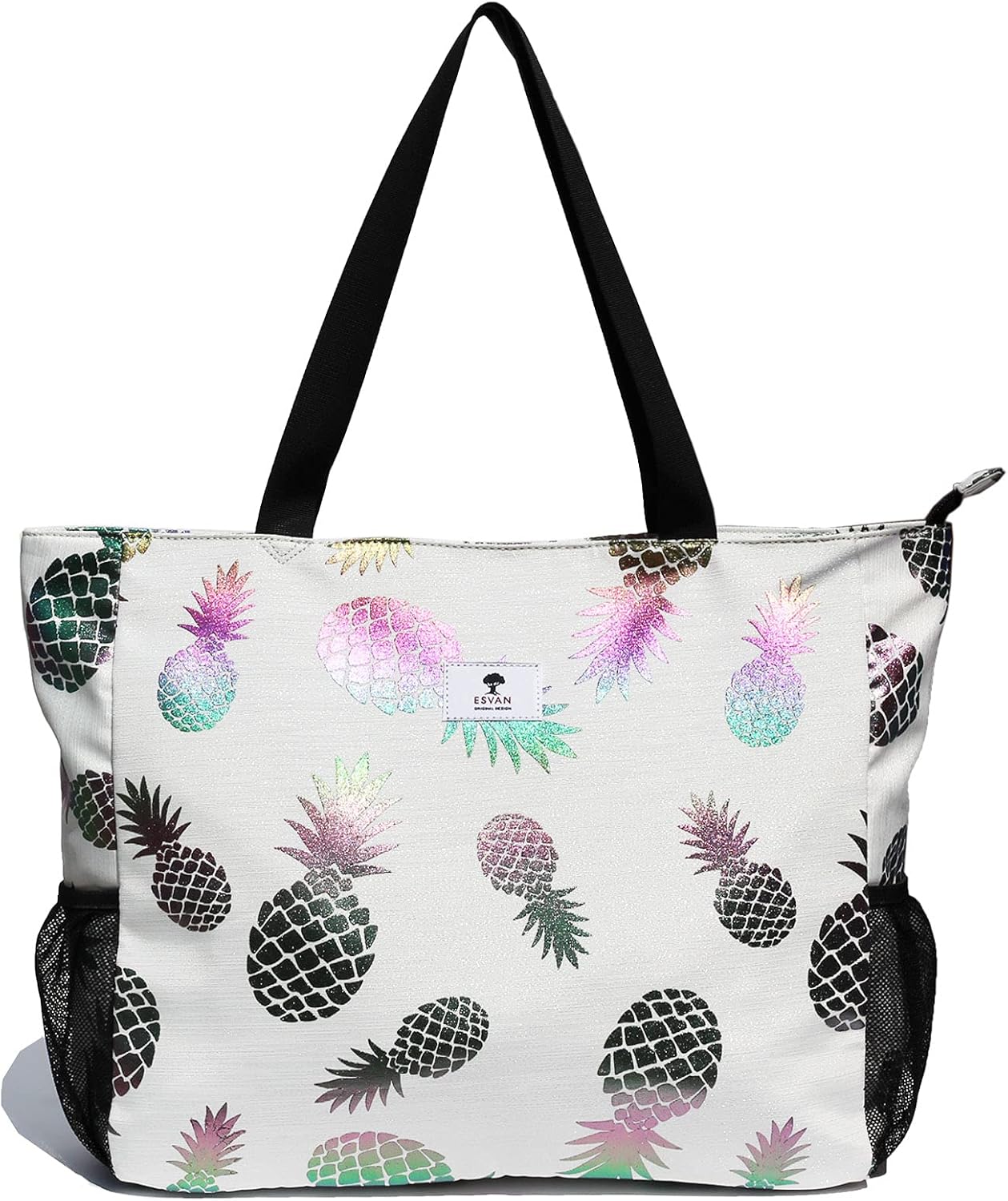 LARGE BEACH BAG Water Resistant Lightweight 20 inch Women Oversize Tote Bag for Gym Beach Travel Pool Yoga Nurse