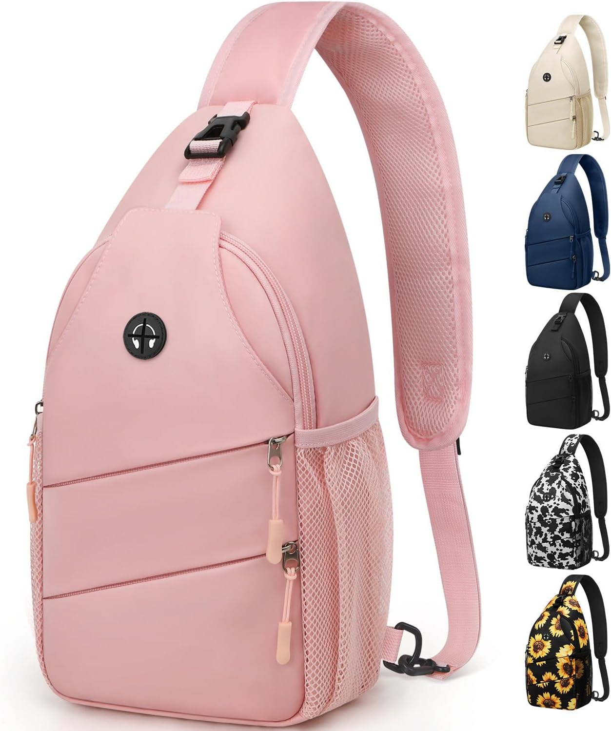 Crossbody Bags for Women Men Trendy Sling Bag Backpack Casual Chest Bag with Convertible Shoulder