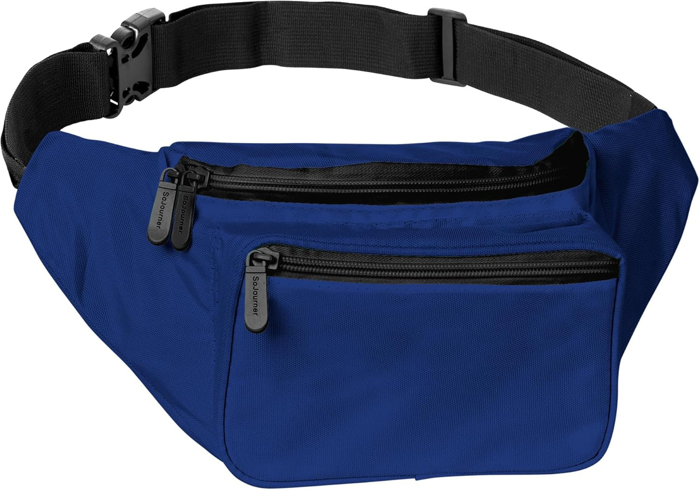 Dark Blue Fanny Pack Belt bag - Crossbody Waist Bag for Men or Women - Hands-Free, Waterproof Large Bumbag for Hiking, Running, and Travel