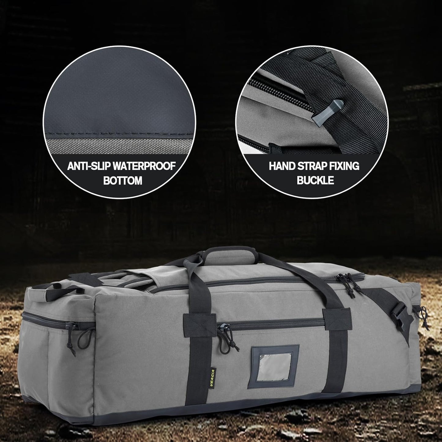 86l Large Duffel Bag For Travel, Gym & Sports - Water Repellent Polyester, Hidden Straps, Shoe Compartment - Perfect Luggage Duffle Bag Or Backpack For Men & Women