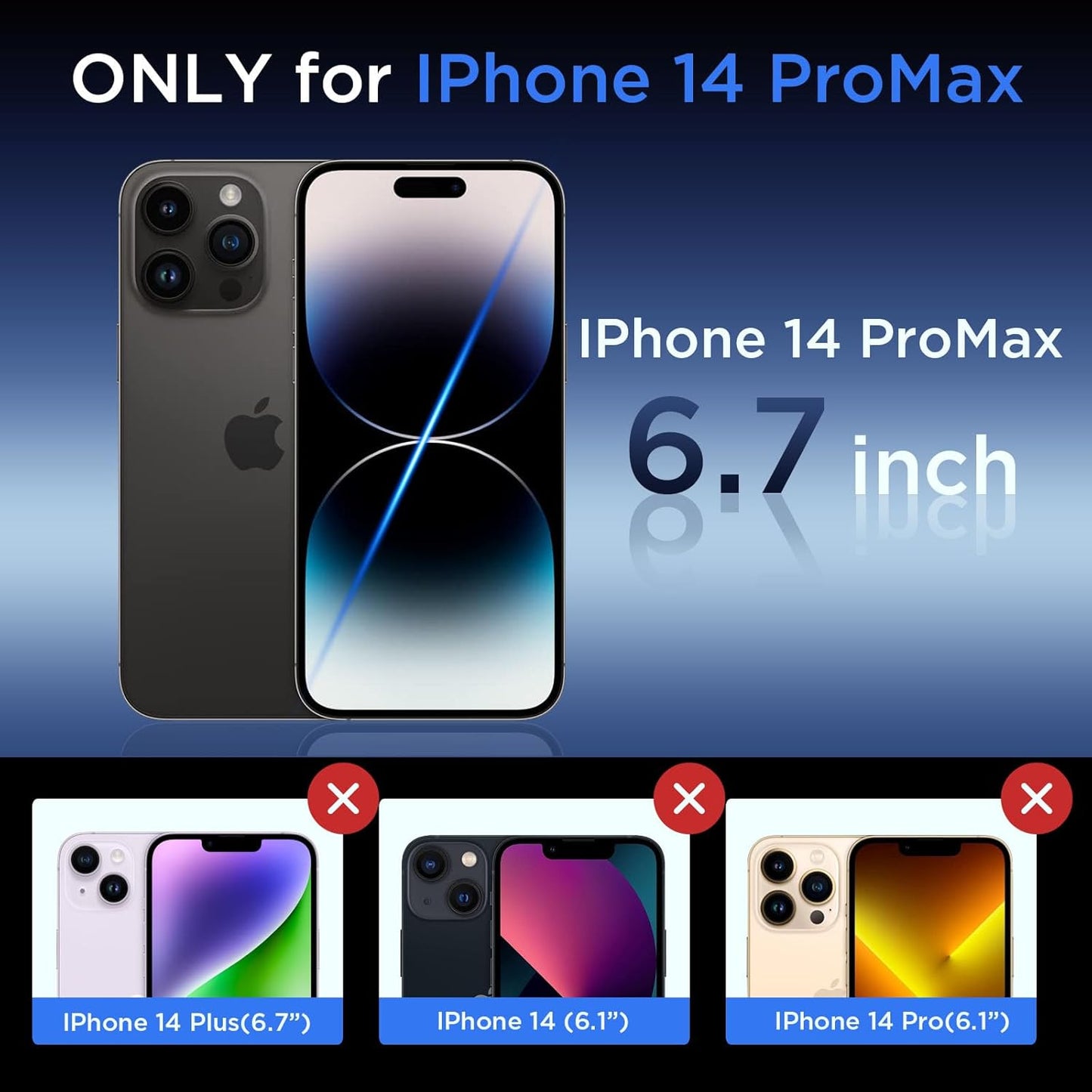 for iPhone 14 Pro Max Case with Kickstand, Compatible with MagSafe, [Invisible Stand] Anti-Slip Shockproof Military-Grade Protection, Magnetic Protective Phone Case for iPhone 14Pro Max, Gray