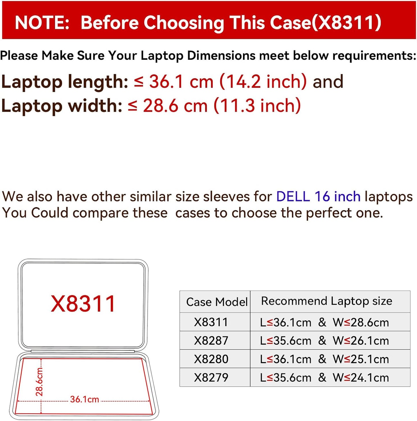 Smatree Hard EVA Protective Sleeve Case Compatible for 16 inch DELL G16 7630/7620 Gaming Laptop Slim and Anti-Shock Case Notebook Bag (X8311)