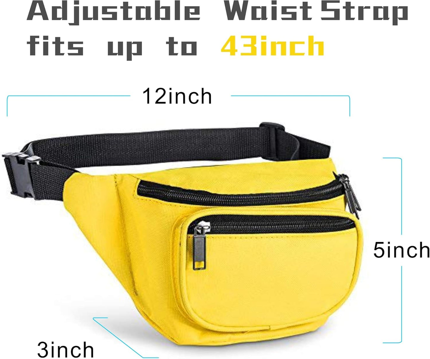 Fanny Pack, BuyAgain Quick Release Buckle Travel Sport Waist Fanny Pack Bag For Men Or Women