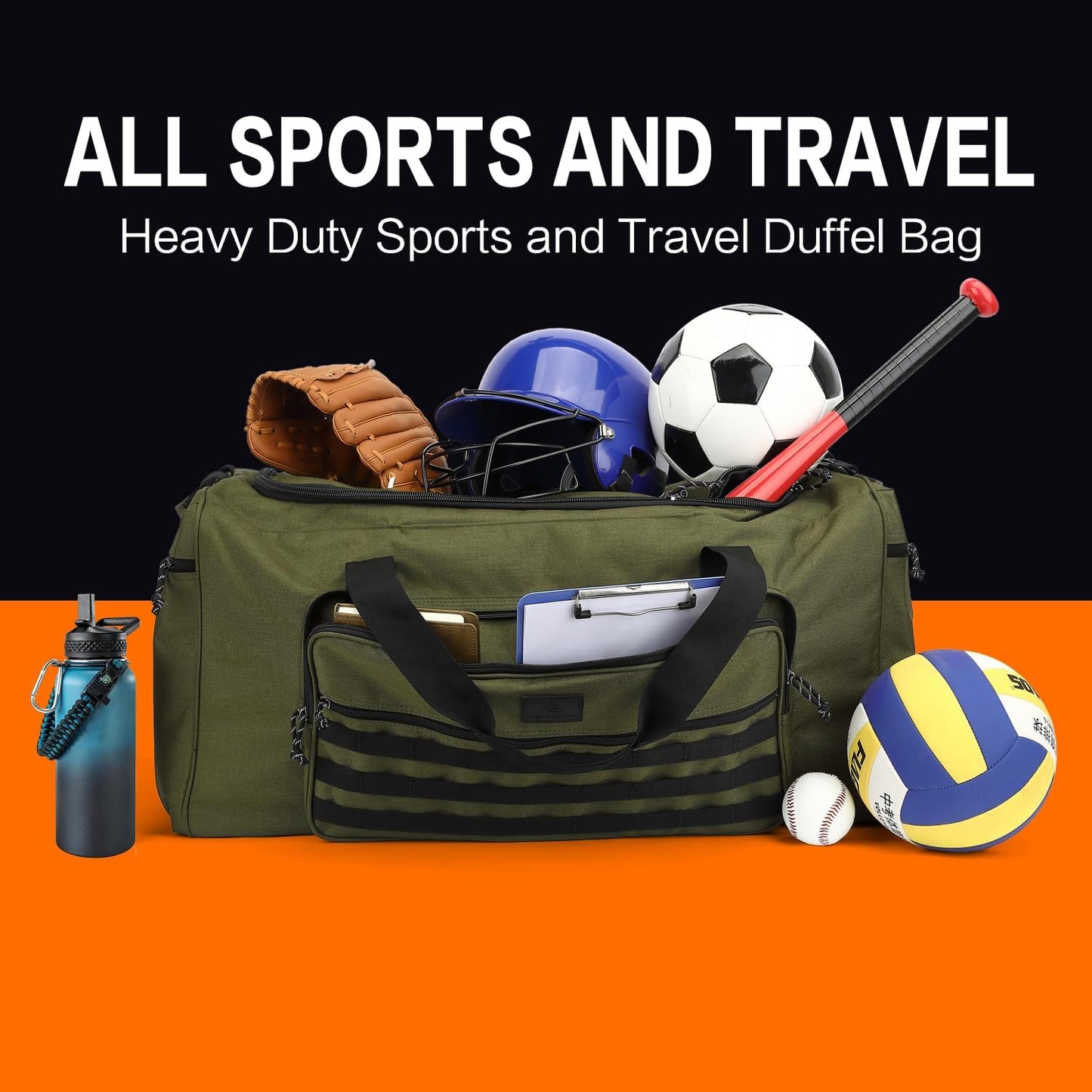 125L Extra Large Gym Duffle Bag for Men Women with Shoes Compartment Heavy Duty Tactical Sports