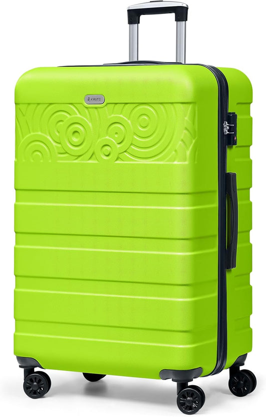 Krute Large Luggage 28 Inch Suitcase With Spinner Wheels Large Suitcases Lightweight Hard Shell PC ABS TSA Lock Checked Luggages