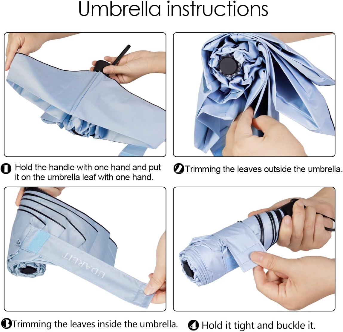 Small Travel Umbrella Compact for UV Protection Light Purse Size Umbrellas for Sun Rain Portable for Backpack