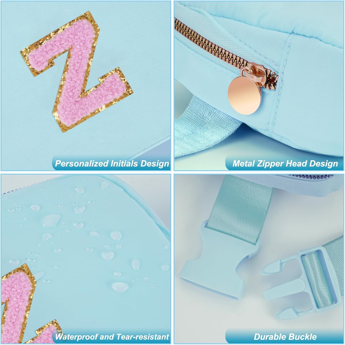 Birthday Gifts for 4 5 6 7 8 9 10 11 12 13 Year Old Girls,Graduation Gifts for Teens Kids Daughter Sister Her,Fanny Pack Crossbody Bag Belt Bag Cute Trendy Stuff | Blue,Z