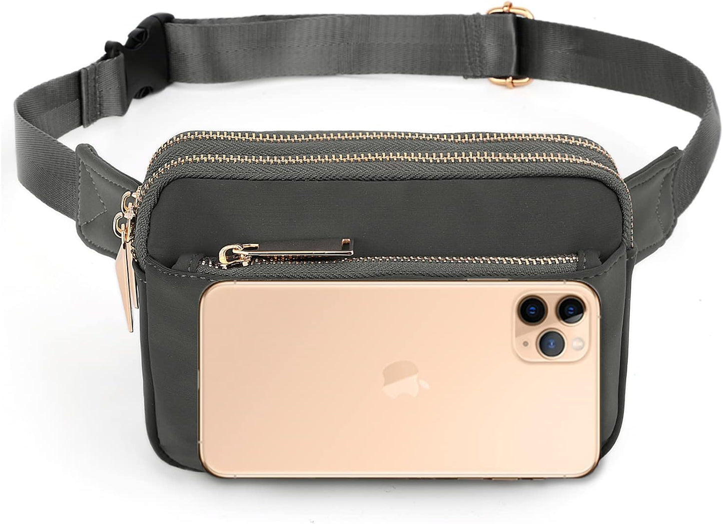 UTO Fanny Pack for Women Crossbody Trendy Fashion Belt Purse Chest Waist Hip Bumbag for Outdoor Shopping Travel Hiking