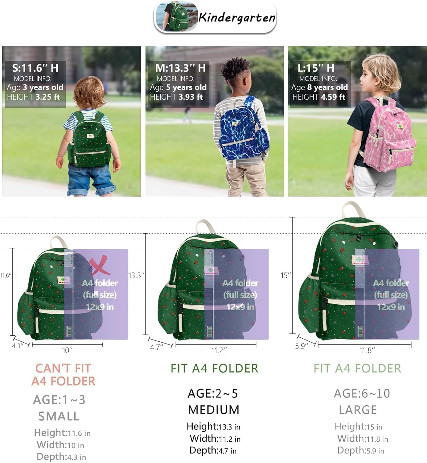 Toddler Backpack for Boys Girls 2-5: Preschool Backpack for Girls - Cute Kids Backpack for Girls