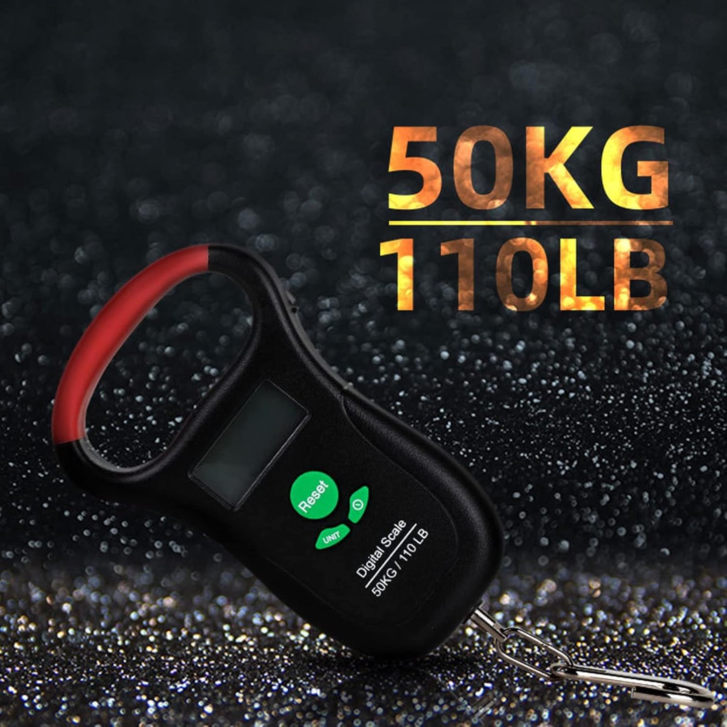 Portable Luggage Scale 110 High Travel Digital Hanging 50kg With Hook For Household ABS