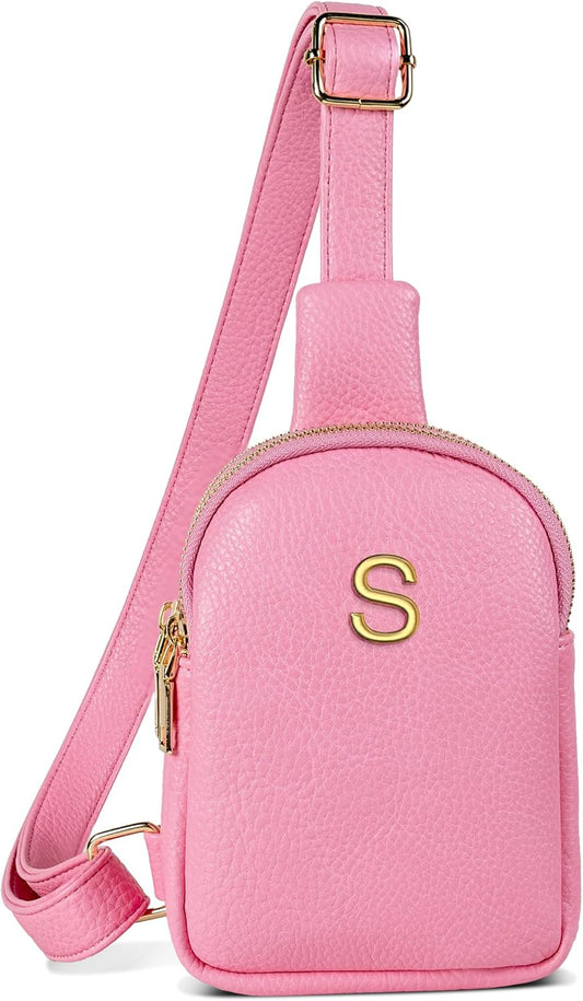 Birthday Gifts for Daughter Granddaughter, Personalized Crossbody Bags with Initial Letters, Teen Girl Gifts Trendy Stuff, Mini Lightweight Sling Purse, Gifts for Her, Gifts for Teen Girls
