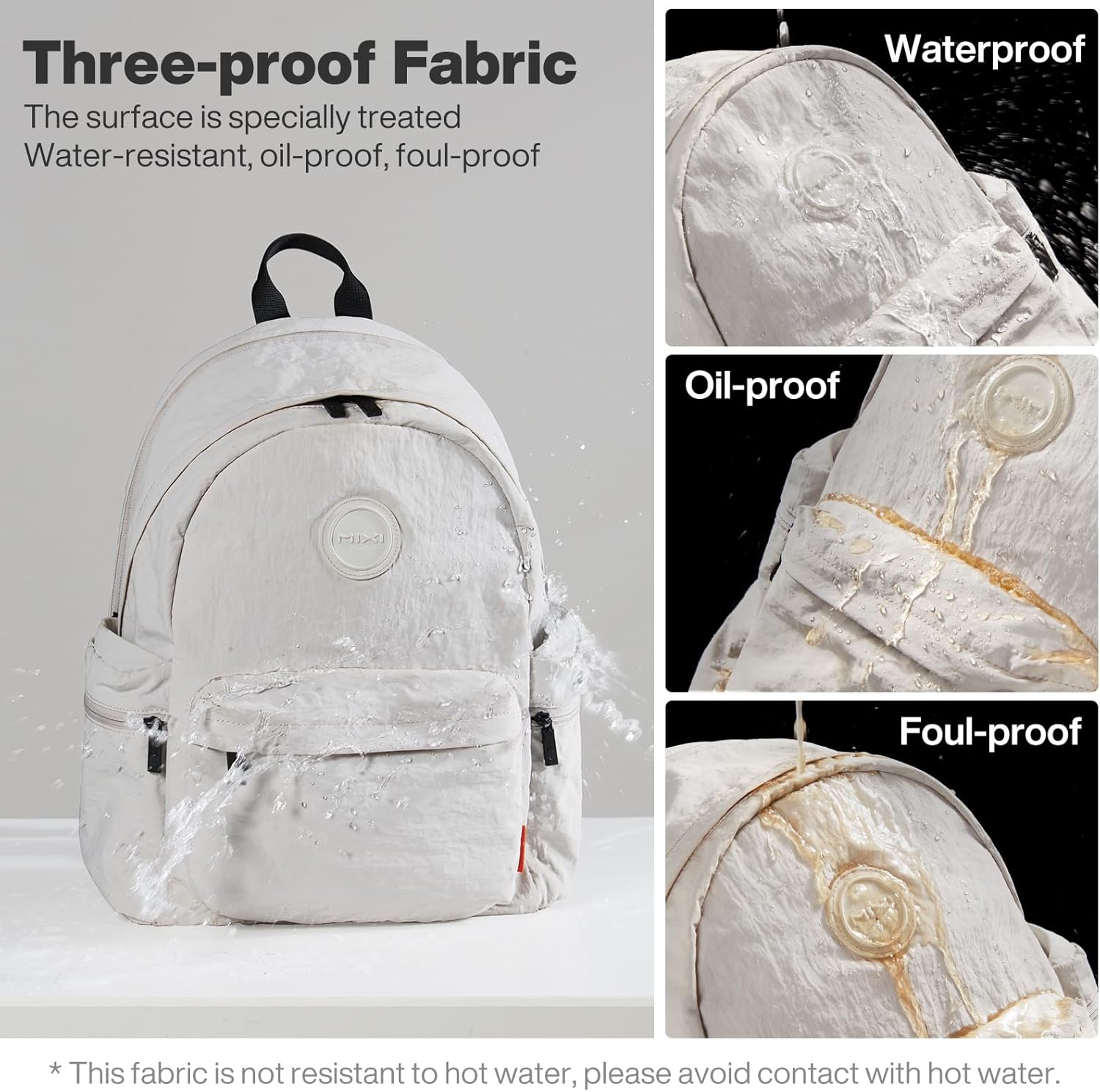mixi Outdoor Lightweight Backpack Casual Carry On Laptop Backpack Travel Bookbag for Women Men