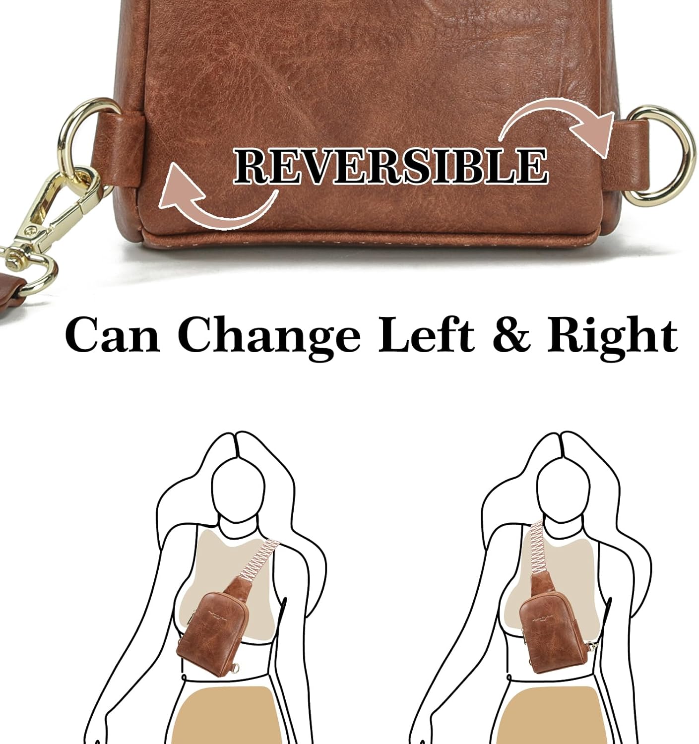 INICAT Travel Small Sling Bag Faux Leather Crossbody Bags Women Cross Body Bag Purses for Woman