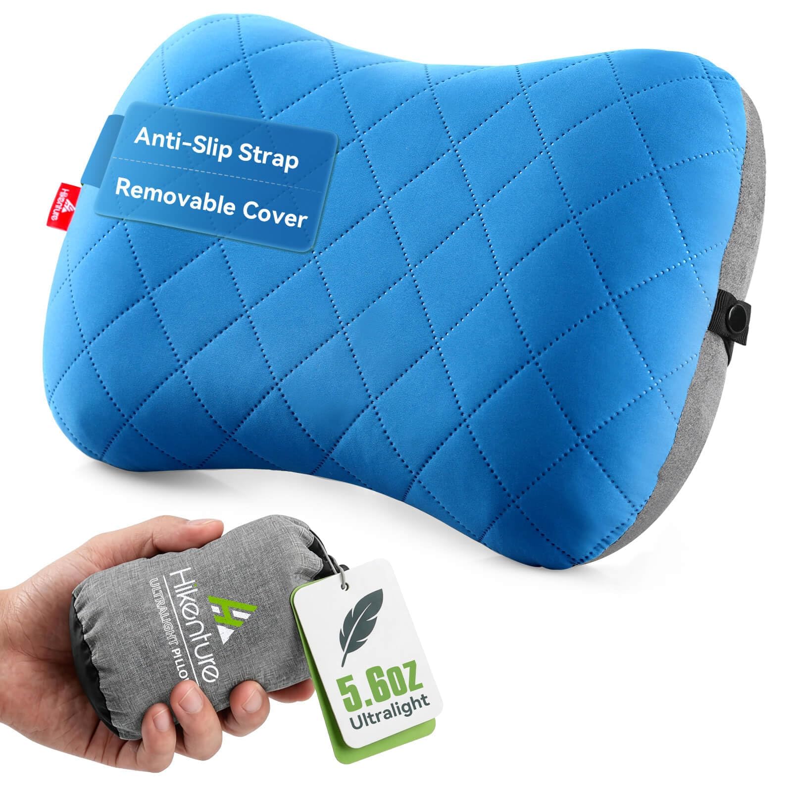 Hikenture Camping Pillow with Removable Cover, Ultralight Inflatable Pillow