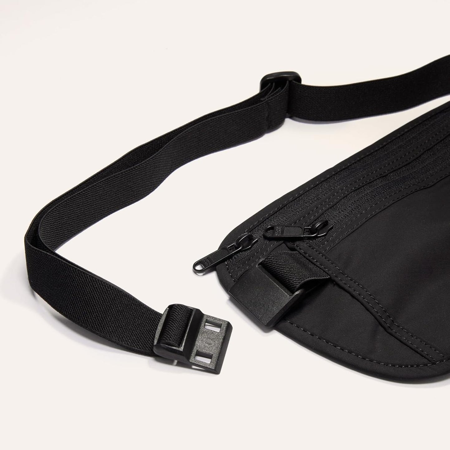Pander RFID Blocking Travel Money Belt – Hidden Waist Pouch for Passport, Cash, Cards, Slim Belt Bag for Men and Women,