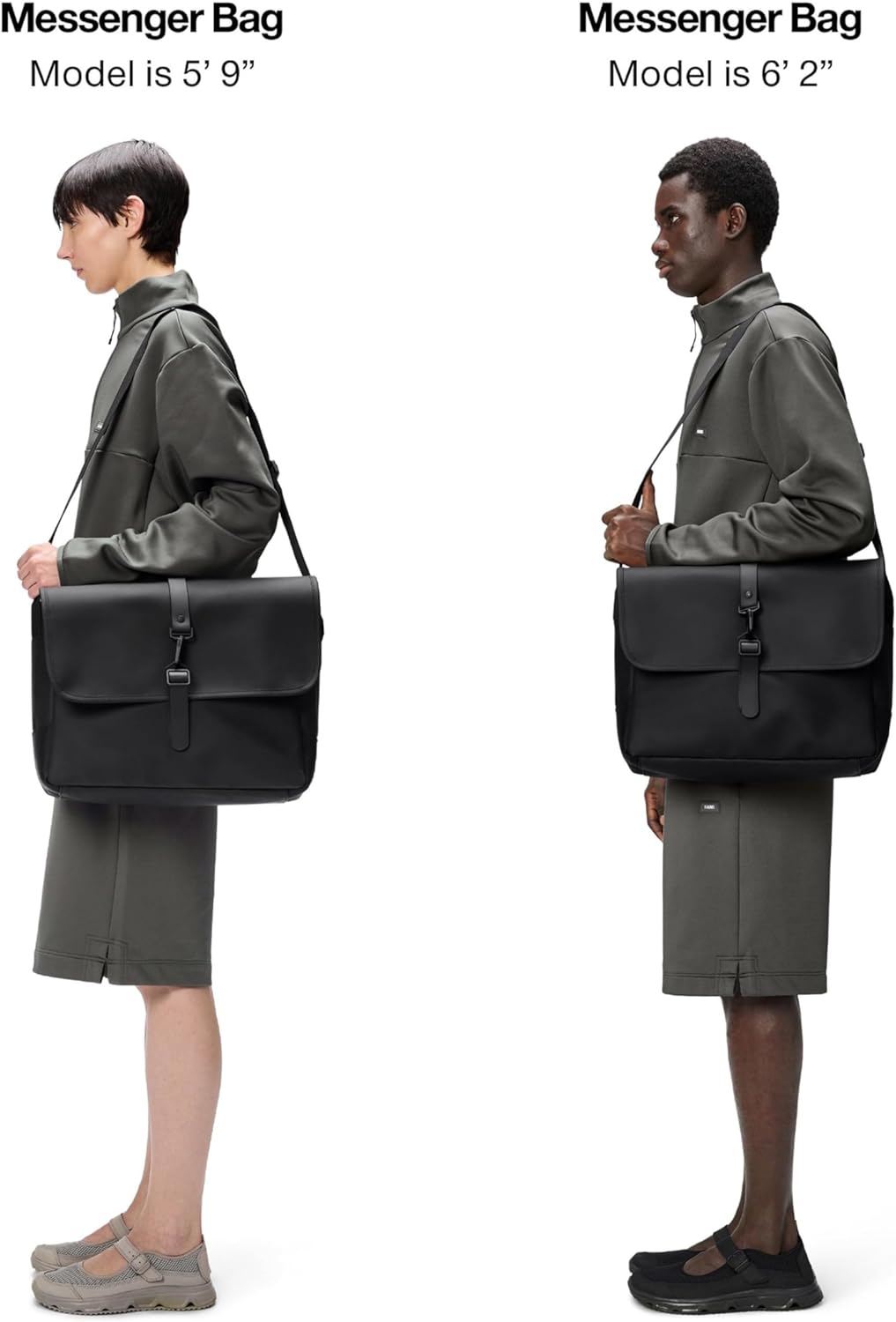 RAINS Messenger Bag - Laptop Bag for men and women - Fits 16” laptop or tablet