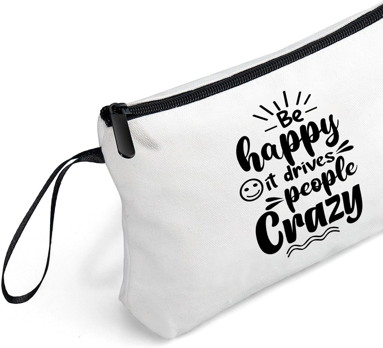 SEAMOON Friend Birthday Inspirational Positivity Motivational Gifts for Women Bff Sister Daughter Coworker Small Cosmetic Makeup Bag Christmas