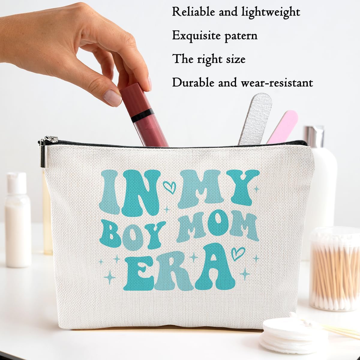 Mom Gifts Makeup Bag Mom to Be Gift Cosmetic Bag, Best Gifts for Expectant Moms Mother, Mothers Day Christmas Birthday Gift, Appreciation Toiletry Zipper Bags, Organizer, Cosmetic Pouch