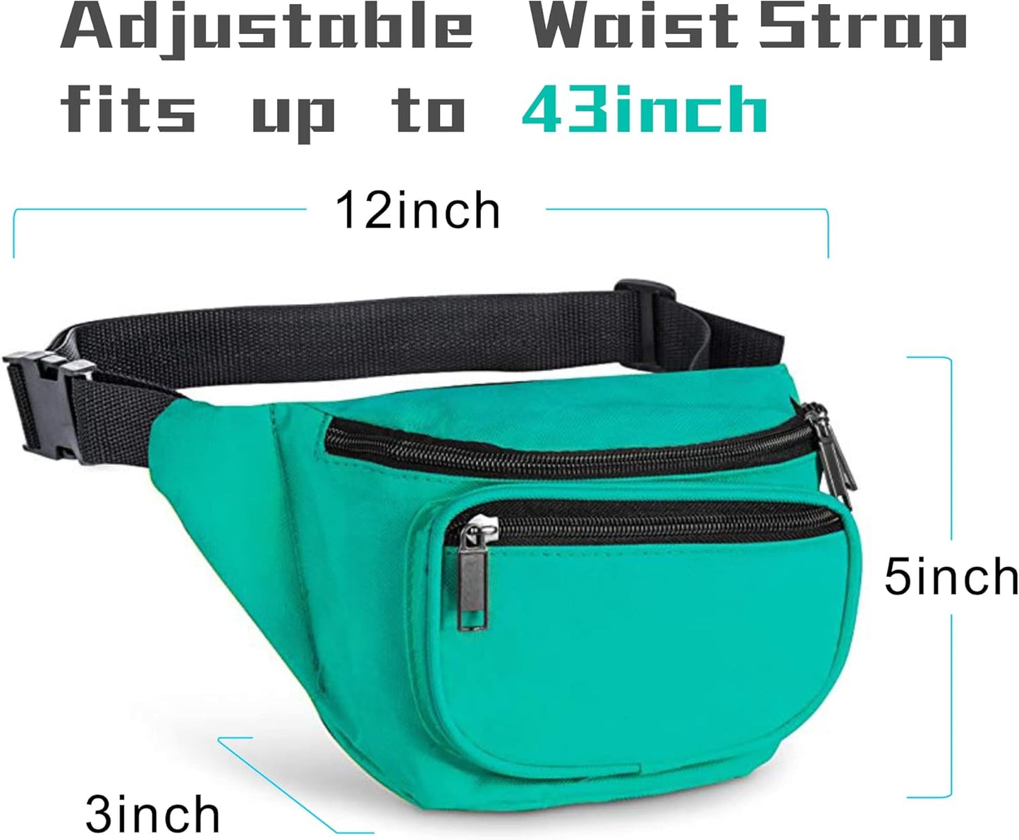 Fanny Pack, BuyAgain Quick Release Buckle Travel Sport Waist Fanny Pack Bag For Men Or Women