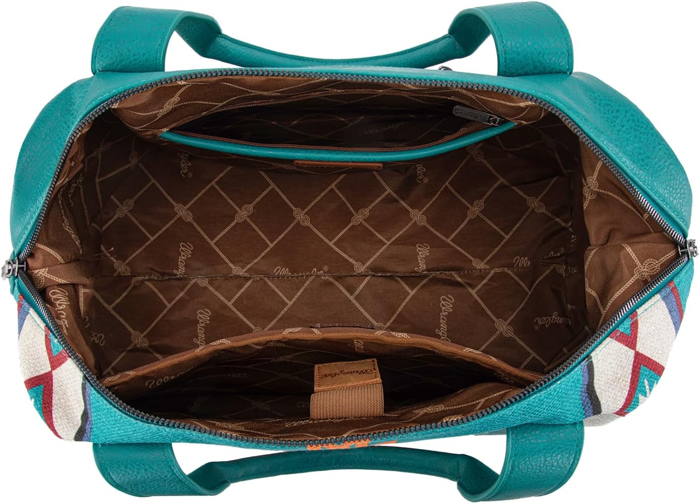 Wrangler Duffel Bag for Women Large Travel Weekender Bag Designer Aztec Carry On Bags, Turquoise